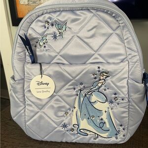 Disney x Vera Bradley Cinderella-Mini Backpack in Light Blue-Brand New!